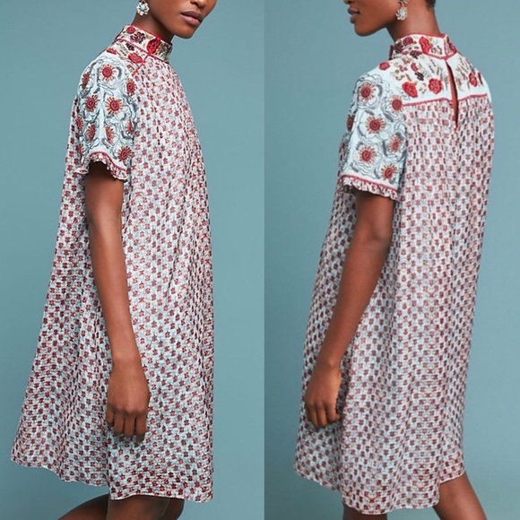 Anthropologie Dresses & Skirts - Anthropologie Chateau Embroidered Tunic Dress